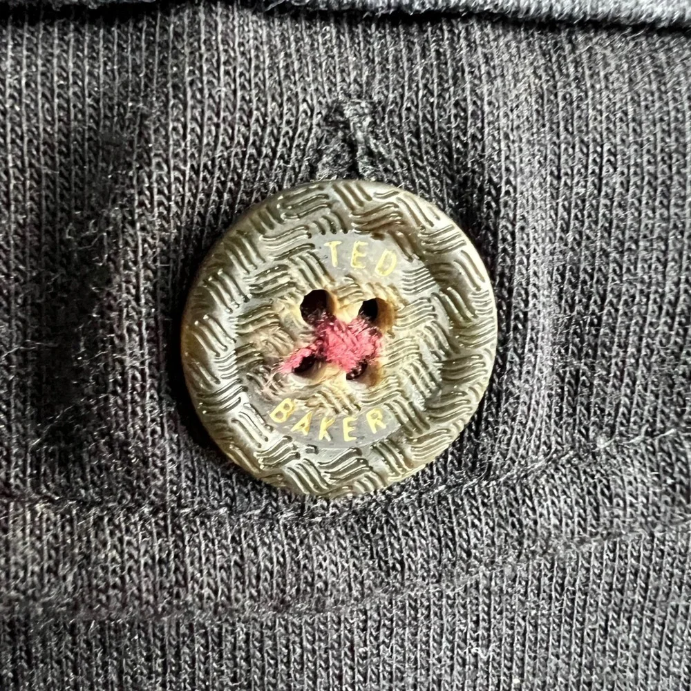 Ted Baker London Mens Quarter‎ Zip Pullover Sweater Jumper Size 4 Black - Picture 2 of 10